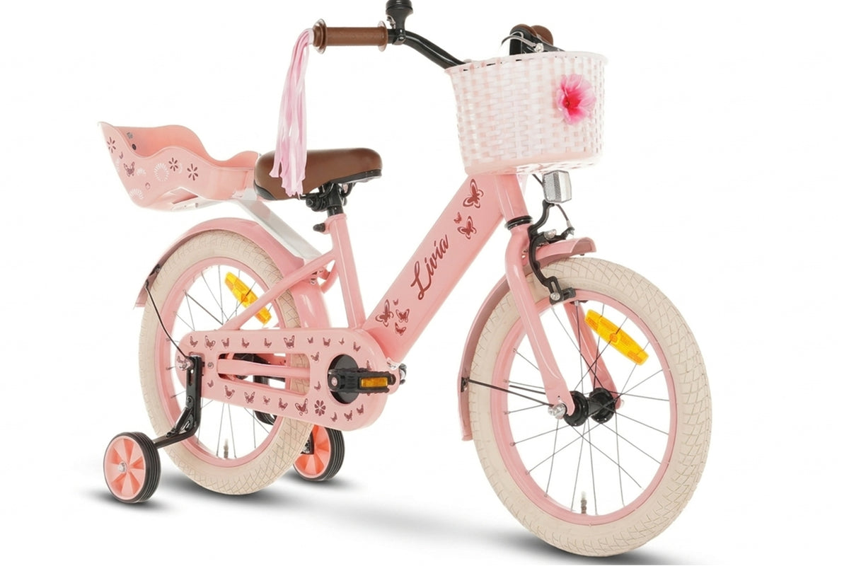 Livia Meisjesfiets Roze 16 inch