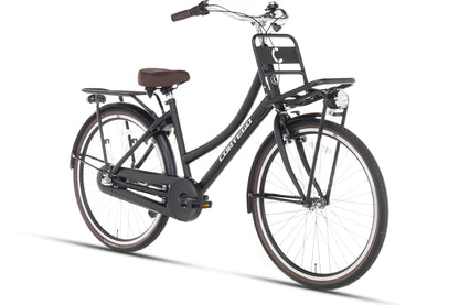 Cargo Meisjesfiets 26 inch - 3 Versnellingen - Mat-Zwart