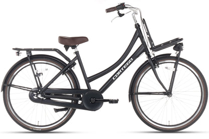 Cargo Meisjesfiets 26 inch - 3 Versnellingen - Mat-Zwart