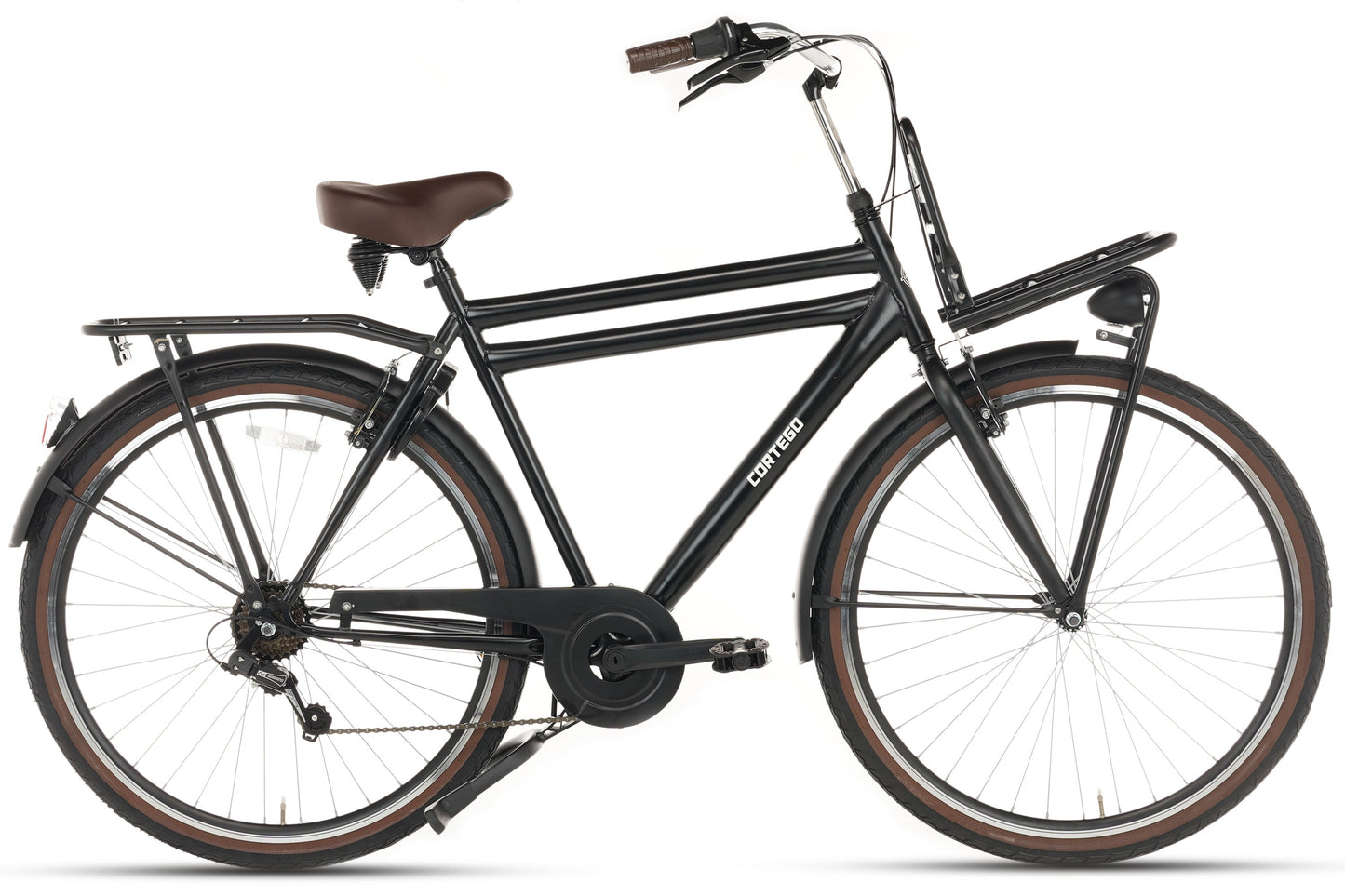 Transporter Herenfiets 7 Versnellingen Mat-Zwart