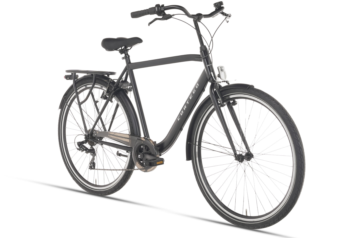 Premium D7 Men's Bicycle 7 Gears Matte Black