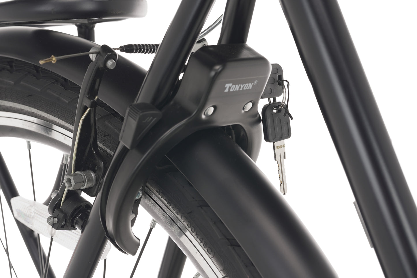 Premium D7 Men's Bicycle 7 Gears Matte Black