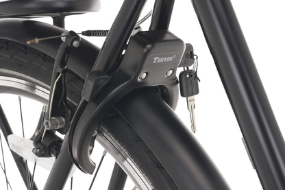 Premium D7 Men's Bicycle 7 Gears Matte Black