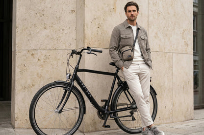 Premium D7 Men's Bicycle 7 Gears Matte Black