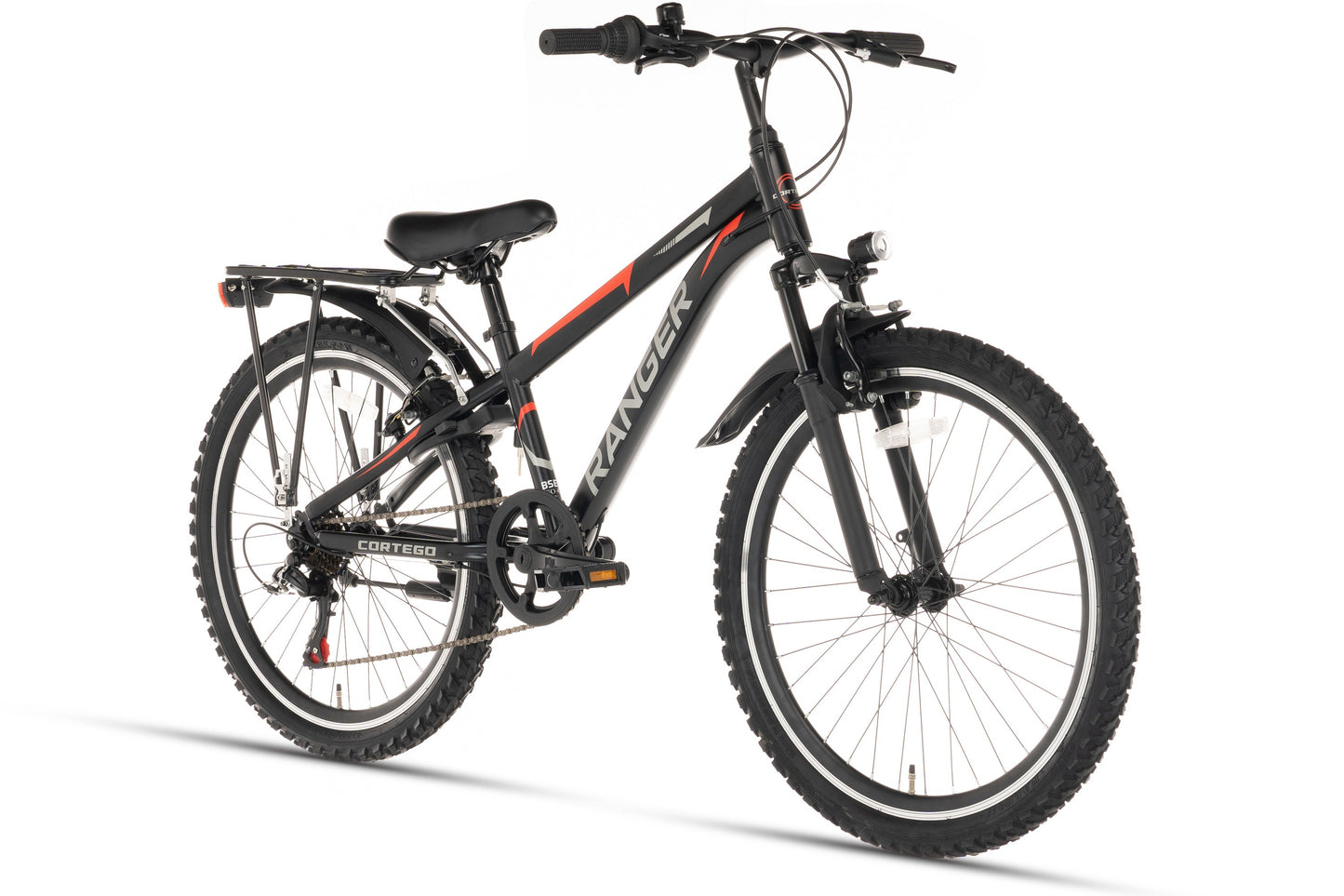 Ranger Plus 7-speed Jongensfiets 24 inch Zwart