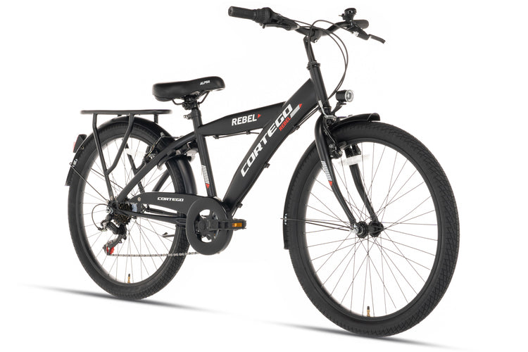 Rebel Jongensfiets 26 Inch Zwart - 6 Versnellingen