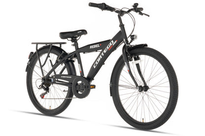 Rebel Jongensfiets 26 Inch Zwart - 6 Versnellingen