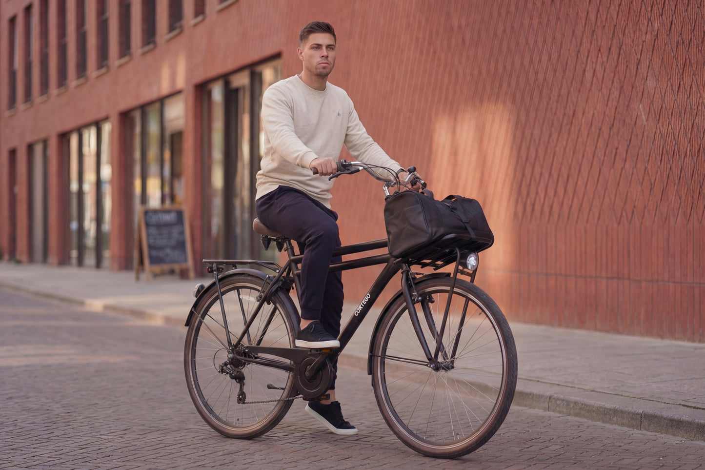 Transporter Herenfiets 7 Versnellingen Mat-Zwart