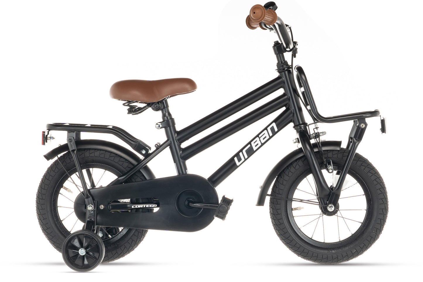 Urban Jongensfiets Mat-Zwart 14 inch