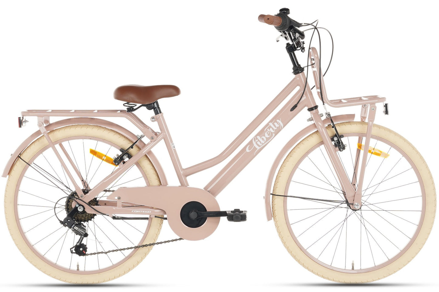 Liberty D7 Meisjesfiets 22 inch - 7 Versnellingen - Zalm