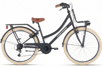 Transporter Meisjesfiets 26 inch - 7 Versnellingen - Mat-Zwart