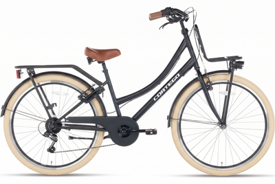 Transporter Meisjesfiets 26 inch - 7 Versnellingen - Mat-Zwart